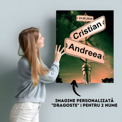 Imagine Personalizată "Dragoste" | Pentru 2 Nume