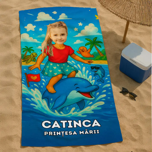 Cu Delfinii - Prosop pentru Copii cu Fața Lor