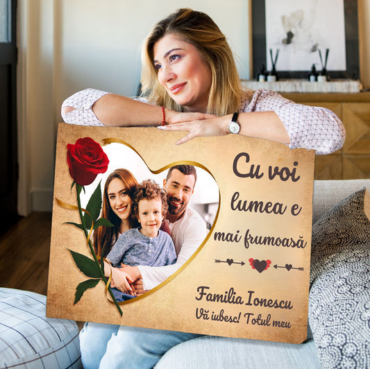 Cu voi lumea e mai frumoasă | Tablou pentru Familie